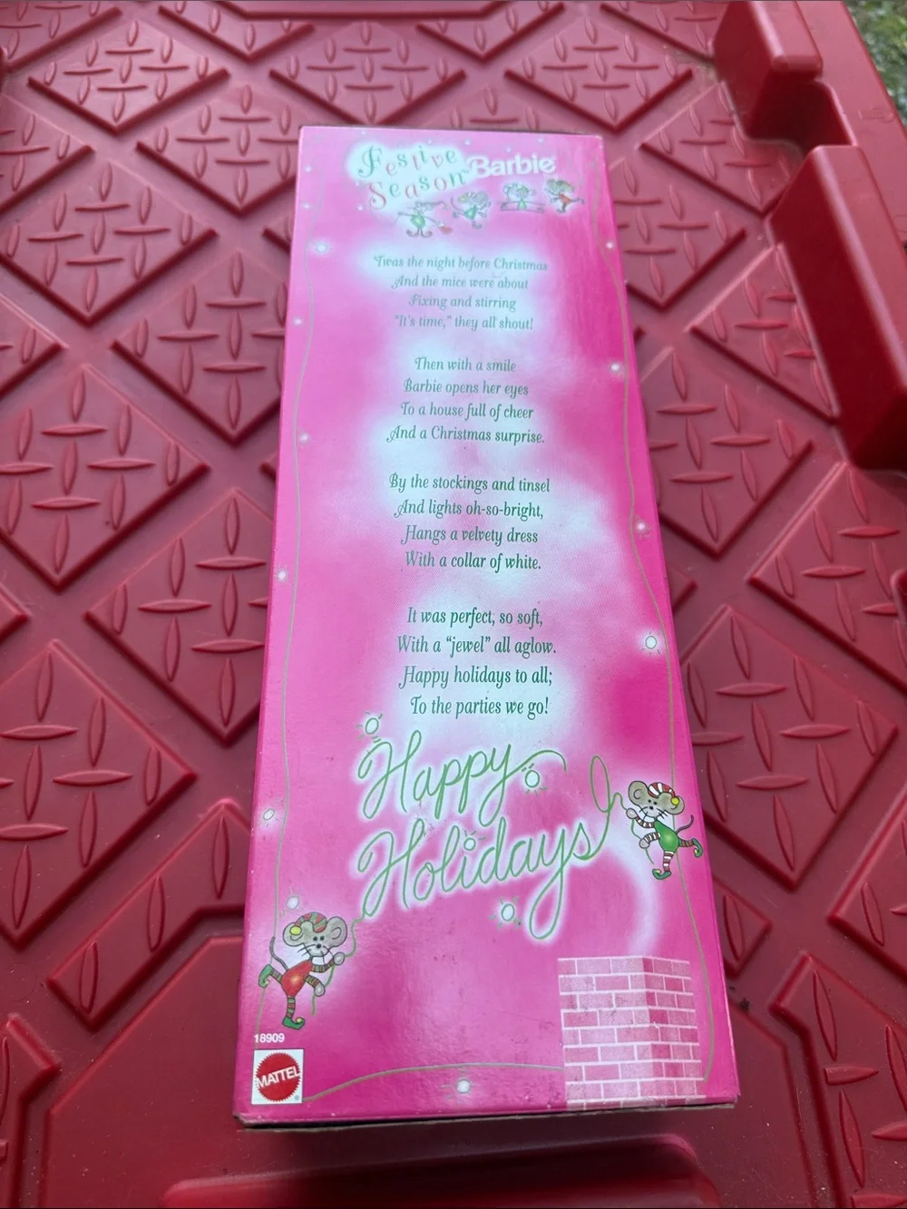 Barbie Festive Season Green & White Holiday Doll